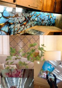 تولید کننده تایل های آسمان مجازی و اسلیمی ام دی اف و پی وی سی . مابین کابینت